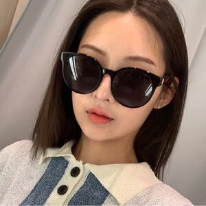 NEW GUCCI GG0416SK 001 BLACK ROUND FRAME WOMEN’S SUNGLASSES GUCCI FULL PACKAGE